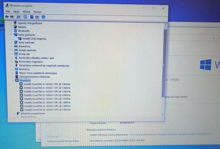 LAPTOP HP 250 G7 I5-1035G1 8GB 256GB SSD
