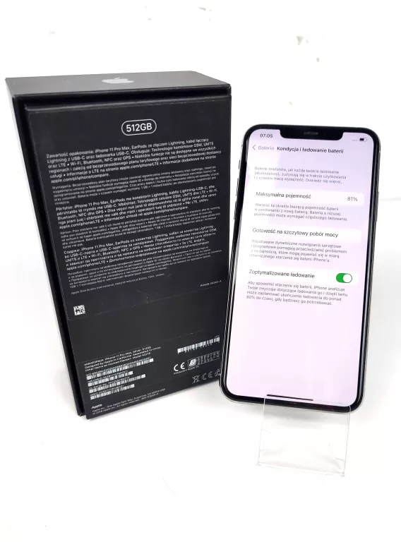 TELEFON IPHONE 11 PRO MAX 512GB KONDYCJA 81 %