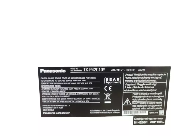 TELEVIOZR PANASONIC TX-P42C10Y