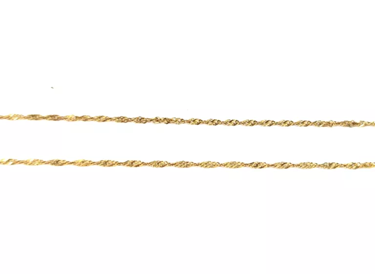 ZŁOTY ŁAŃCUSZEK 333 - 45CM - 1,28G