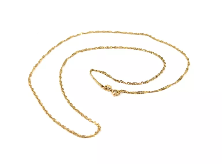 ZŁOTY ŁAŃCUSZEK 333 - 45CM - 1,28G
