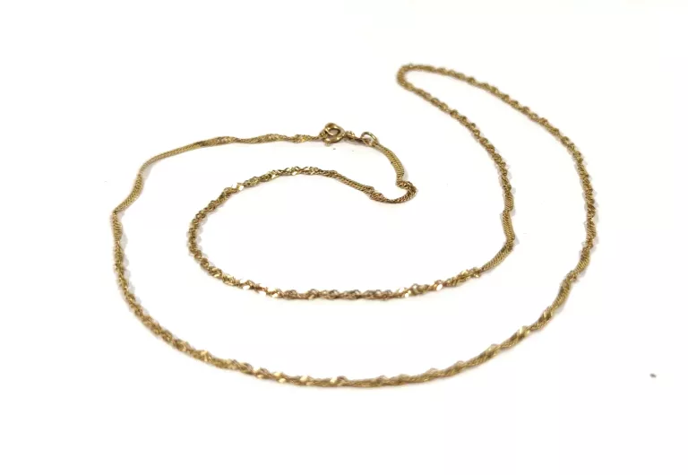 ZŁOTY ŁAŃCUSZEK 333 - 45CM - 1,28G