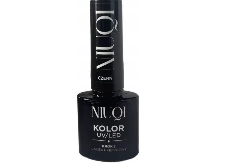 NIUQI LAKIER HYBRYDOWY CZARNY CZERŃ BLACK FRENCH