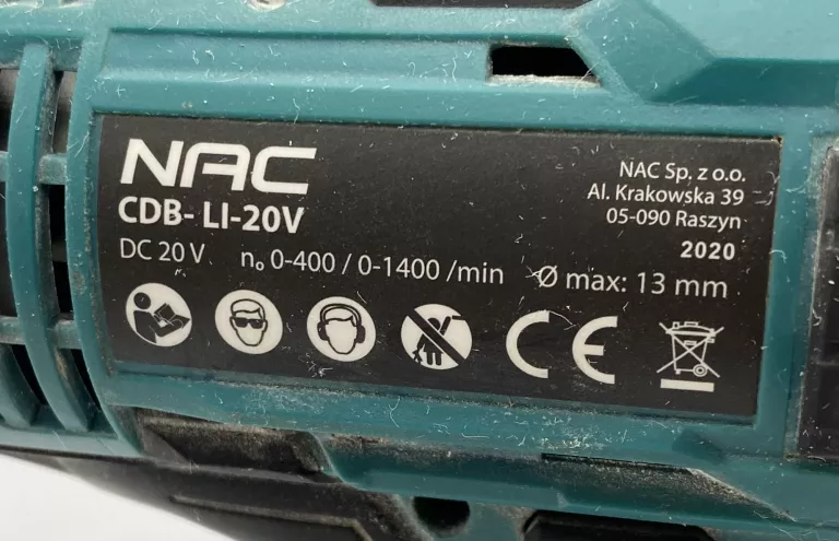 WKRĘTARKA NAC 20V