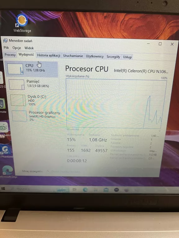 LAPTOP ASUS F540S 4GB/1TB+ZAS