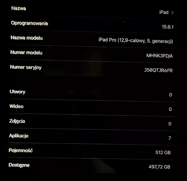 TABLET IPAD PRO 12,9 512GB