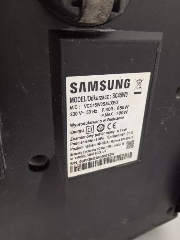 ODKURZACZ SAMSUNG SC45W0