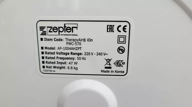 OCZYSZCZACZ POWIETRZA ZEPTER PWC-570/