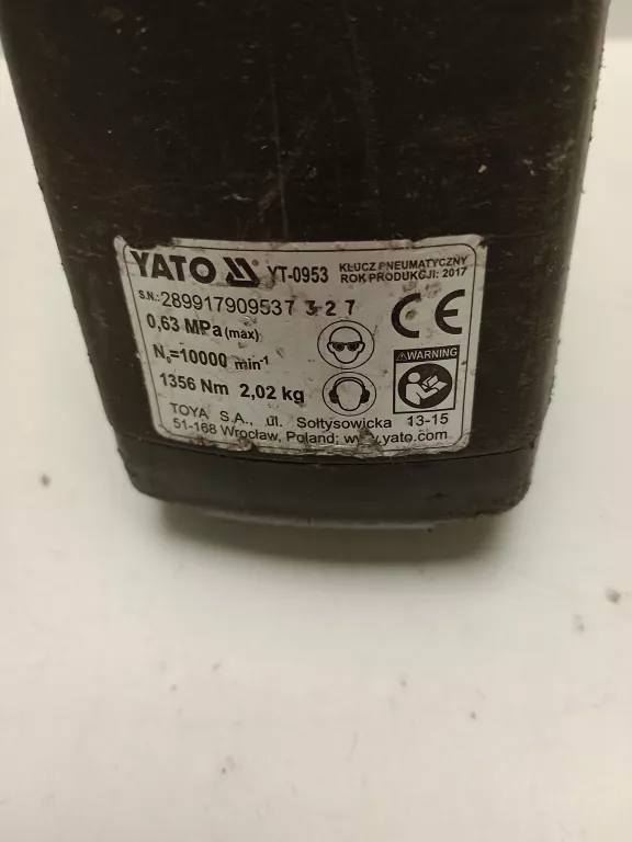 KLUCZ UDAROWY PNEUMATYCZNY 1/2 YATO 1356NM YT-095