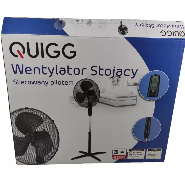 WENTYLATOR WOLNOSTOJĄCY QUIGG TX-161R