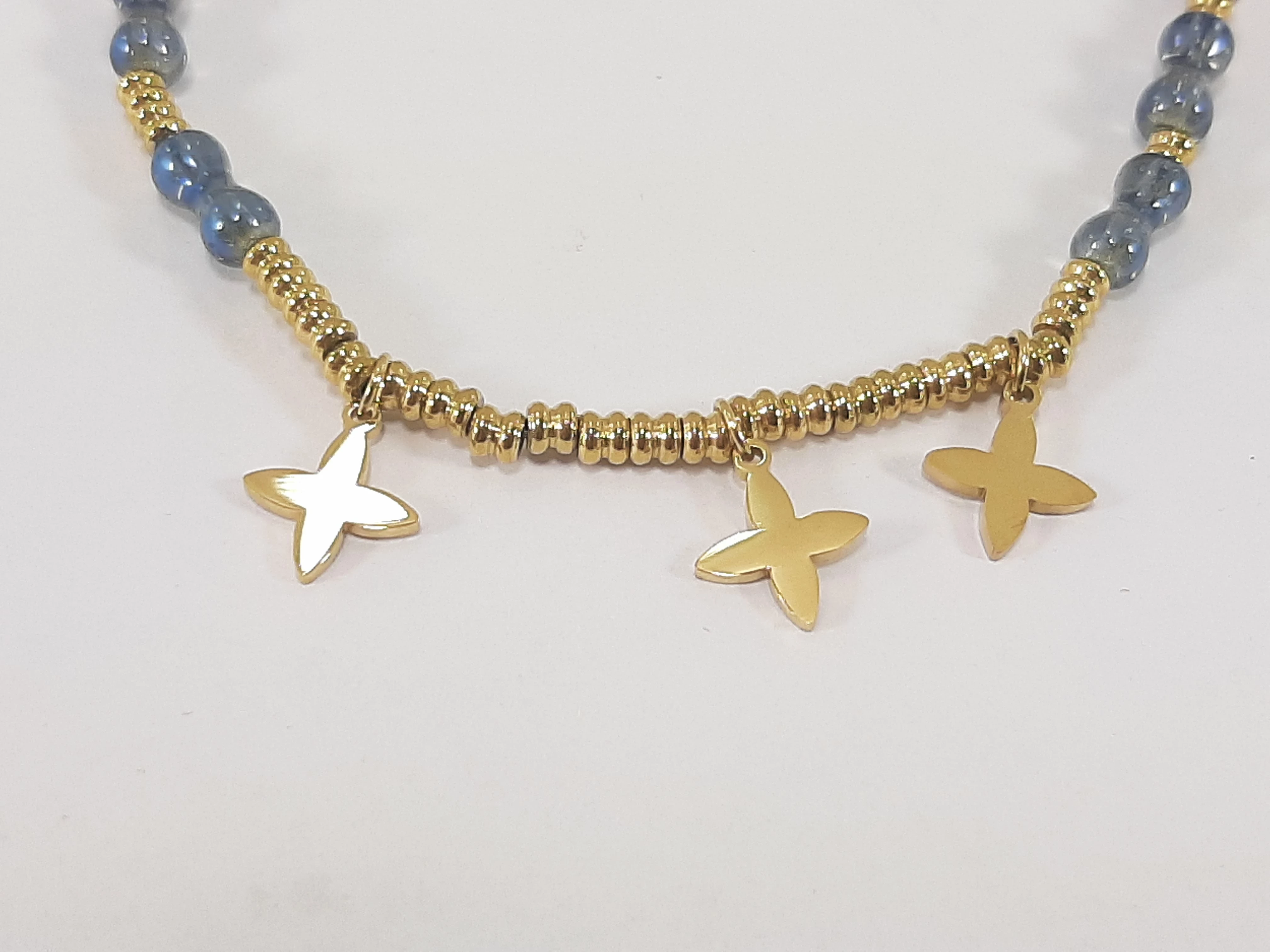 bransoletka-stal-pozlacana-podwojna-3-kwiatki-rodzaj-2205-16