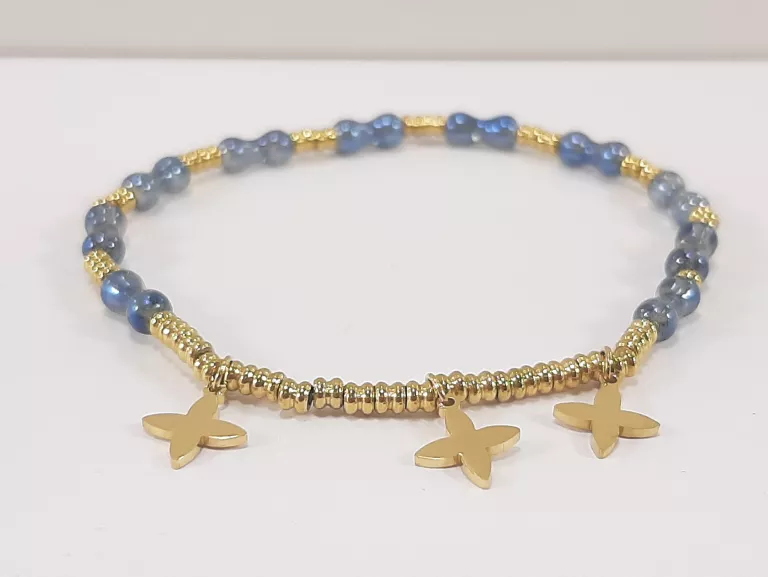 bransoletka-stal-pozlacana-podwojna-3-kwiatki-stan-11323-2