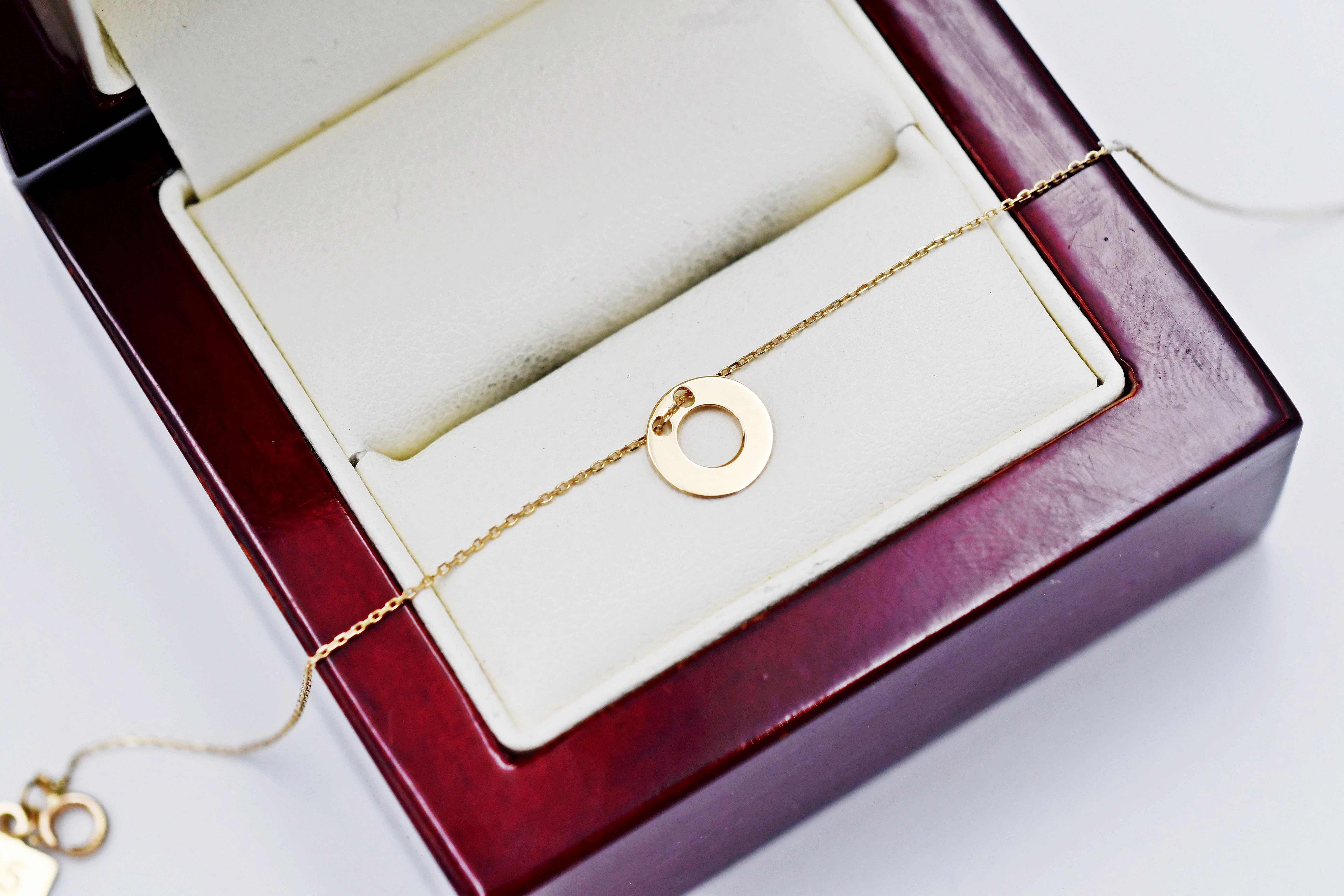 wyjatkowa-zlota-bransoletka-z-kolkiem-585-18cm-glogowska-91a-poznan