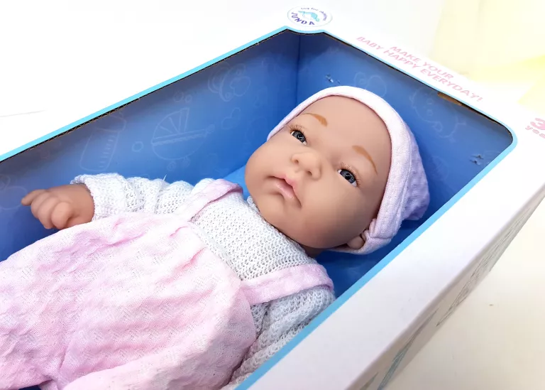 LALKA BOBAS BABY GUMOWA W UBRANKU NIEMOWLAKA