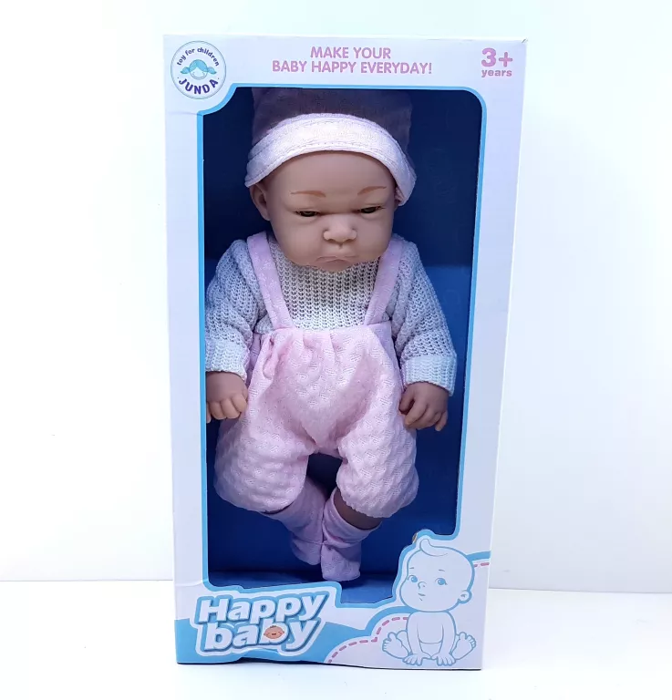 LALKA BOBAS BABY GUMOWA W UBRANKU NIEMOWLAKA