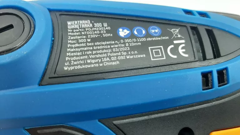 WIERTARKO-WKRĘTARKA NITEO TOOLS 230 V 300 W