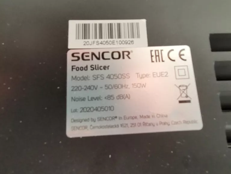 KRAJALNICA SENCOR SFS 4050SS KOMPLET