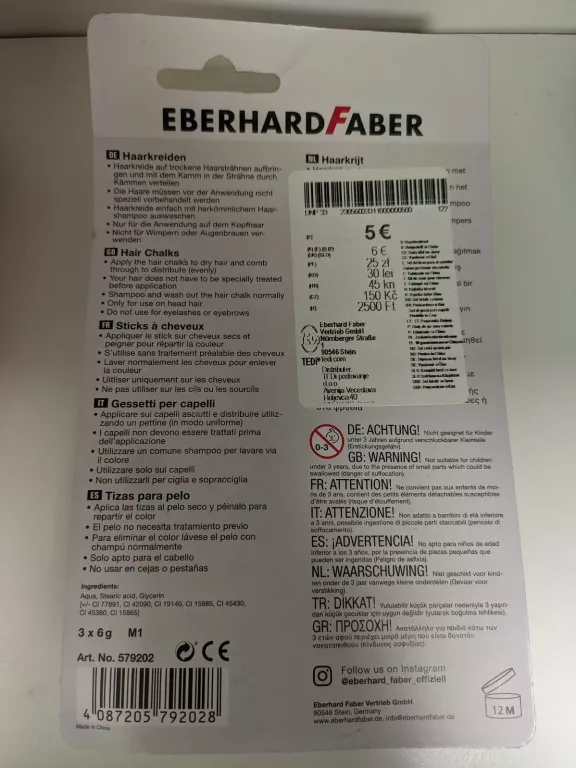 MAZAKI DO WŁOSÓW EBERHARD FABER