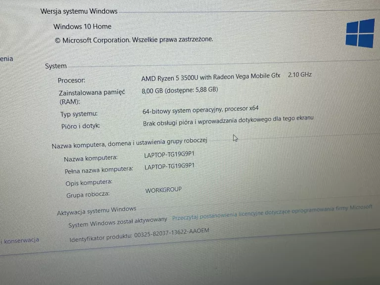 LAPTOP LENOVO IDEAPAD 3 15ADA05 RYZEN 5 8GB 512GB