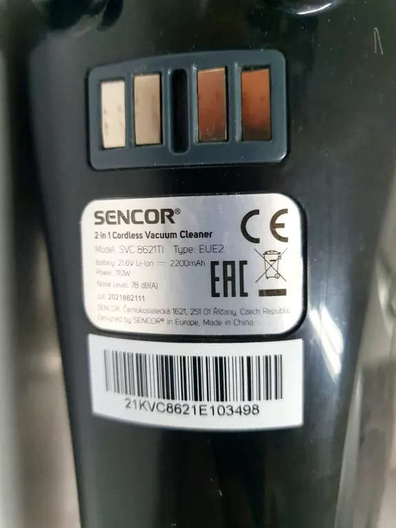ODKURZACZ PIONOWY SENCOR SVC 8621TI KOMPLET