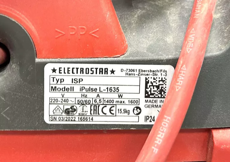 ODKURZACZ PRZEMYSŁOWY STARMIX IPULSE L-1635 1600W