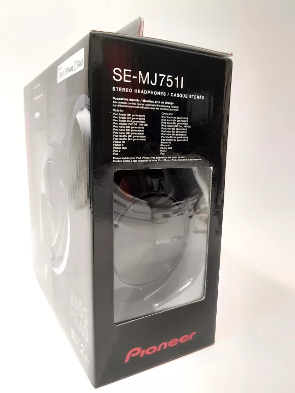 SŁUCHAWKI NAUSZNE PIONEER SE-MJ751L DLA APPLE