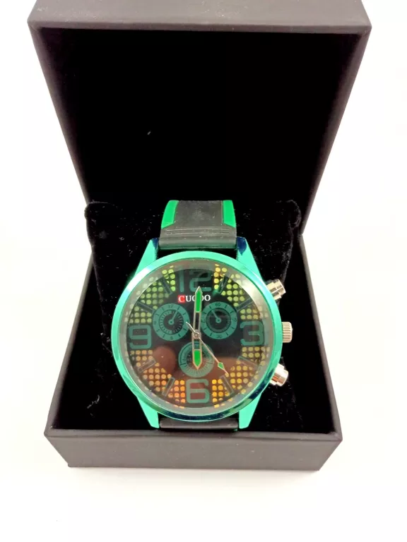 ZEGAREK CUCOO SL2068 ZIELONY LED