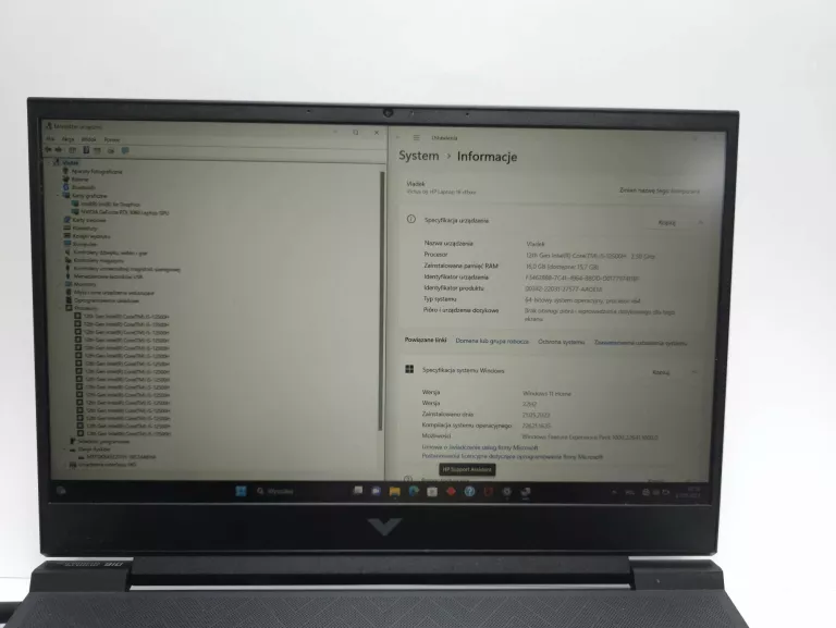 LAPTOP HP VICTUS 16-D1119NW(I5-12GEN) 16GB RAM
