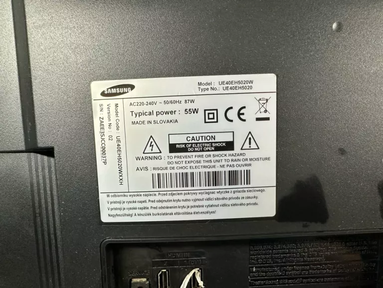 SAMSUNG UE40EH5020W PILOT