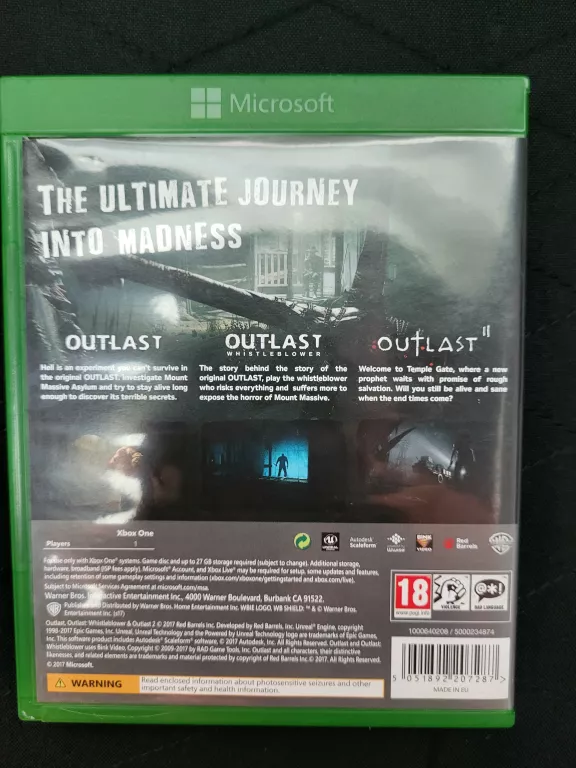 GRA XBOX ONE OUTLAST TRINITY