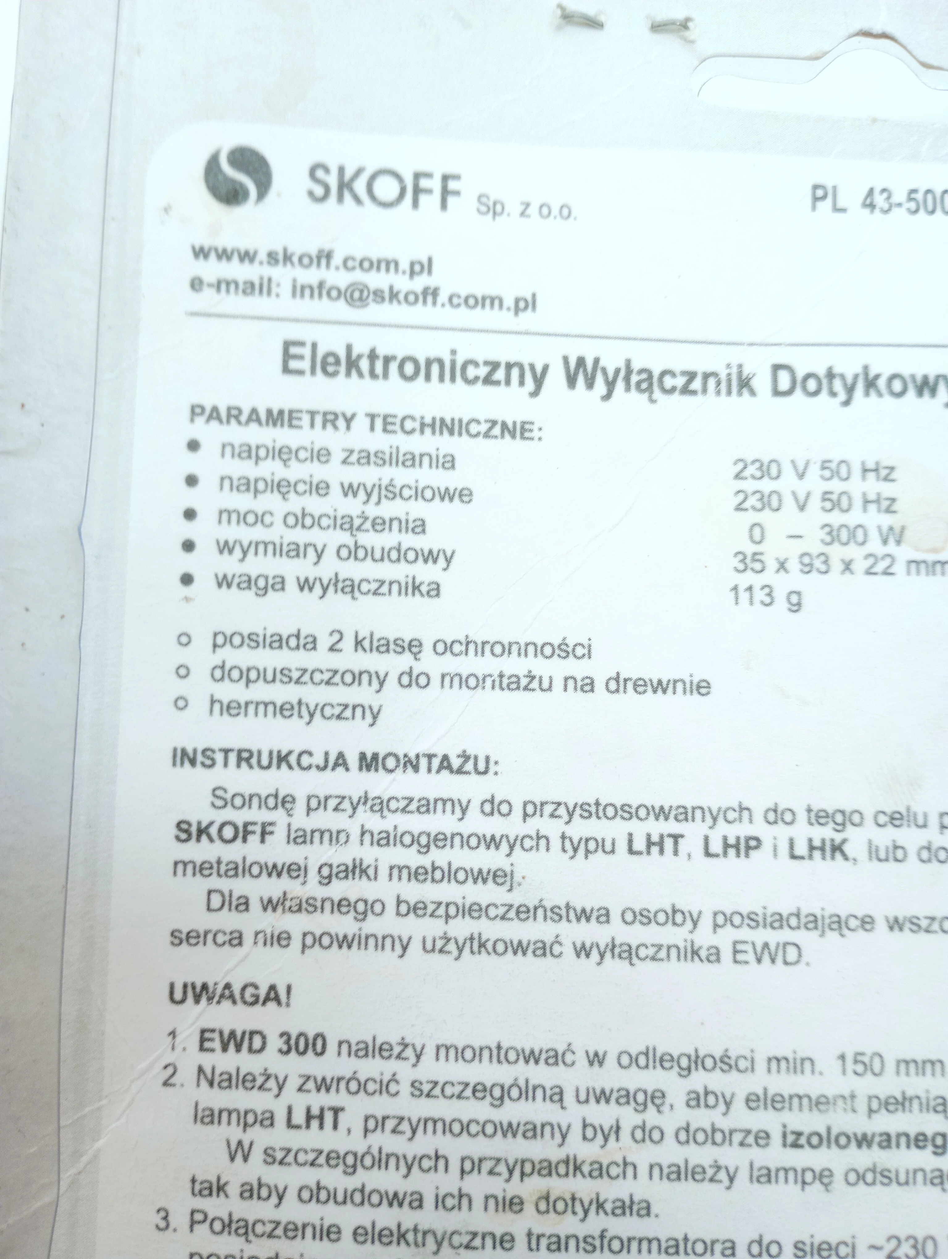 elektroniczny-wlacznik-dotykowy-ewd-300-skoff-ean-gtin-5902626610517