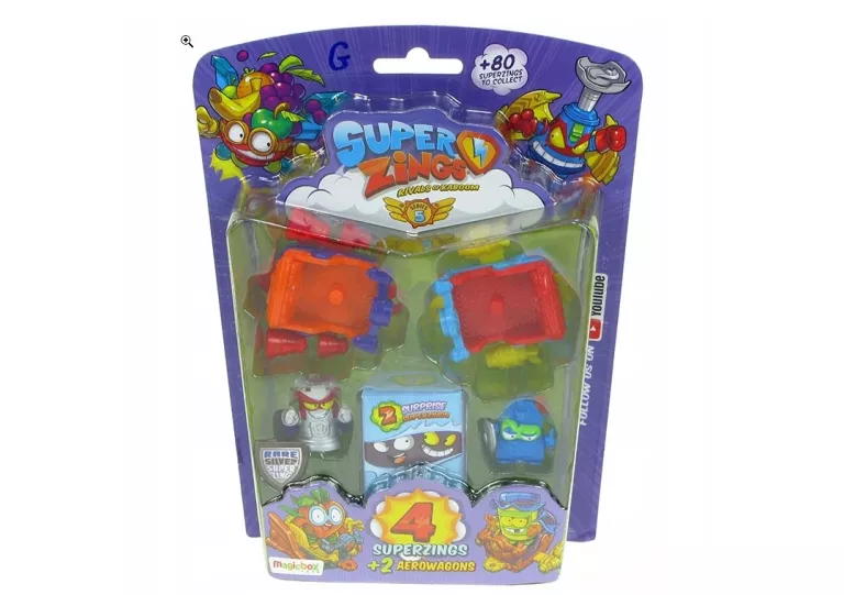 SUPER ZINGS: 4 FIGURKI I DWA AEROWAGONY  PROMOCJA!