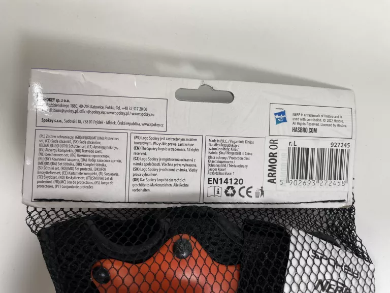 ochraniacze-nerf-spokey-armor-927245-na-lokcie-kolana-nadgarstki-zestaw-kod-producenta-927245