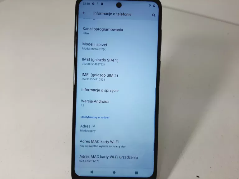 TELEFON MOTOROLA MOTO E32S 3/32 GB