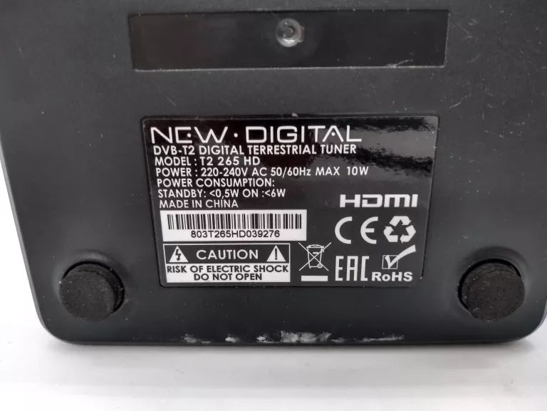 DEKODER DVB-T2 NEW DIGITAL T2 265 HD Z PILOTEM
