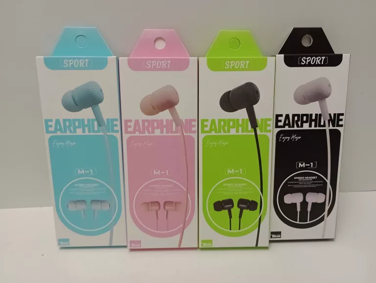 SŁUCHAWKI SPORT EARPHONE M-1  MIX KOLORÓW