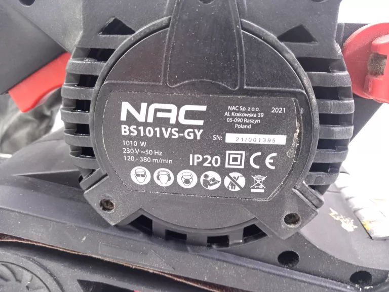 SZLIFIERKA TAŚMOWA NAC BS101VS-GY