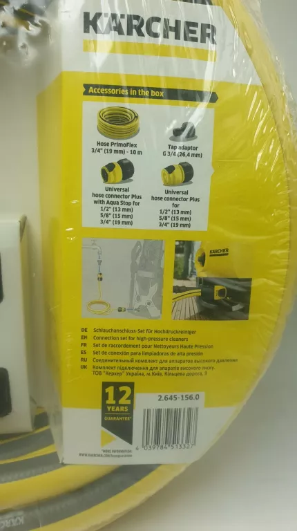 10M WĄŻ 3/4 KARCHER ZESTAW XL SZYBKOZŁĄCZKA
