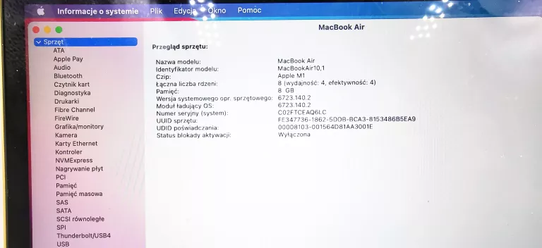 MACBOOK AIR M1 13,3 "APPLE M 8 GB/256 GB ROSE GOLD