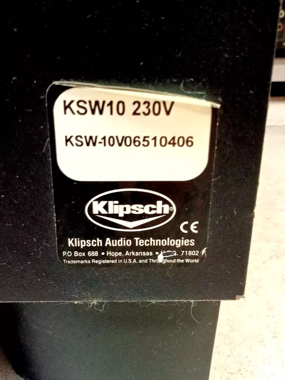 SUBWOOFER KLIPSCH SYNERGY KSW 10