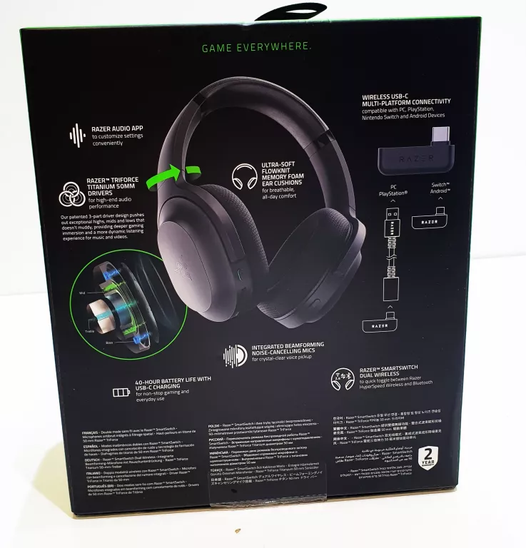 SŁUCHAWKI RAZER BARRACUDA BLACK