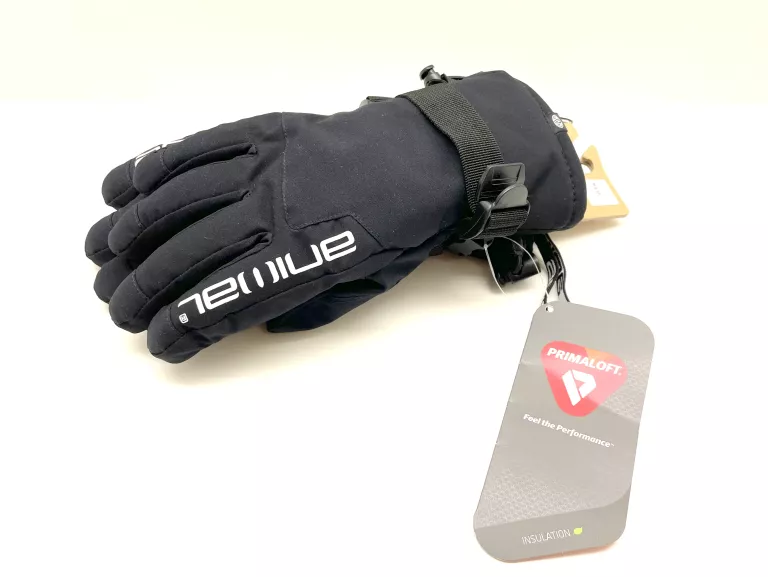 ANIMAL WOMENS BLACK FLOW SKI GLOVE MWF61298/02 M