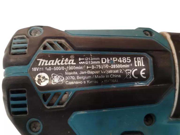 WKRĘTARKA MAKITA DHP485 18V 4.0AH + ŁADOWARKA