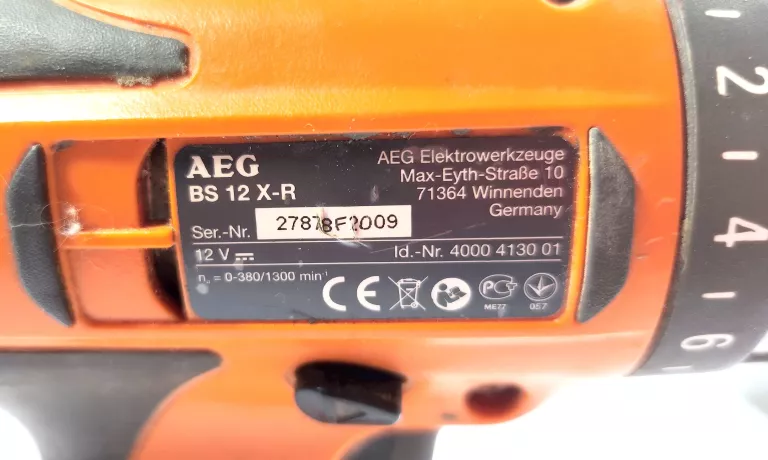 WKRĘTARKA AEG BS 12 X-R KOMPLET WALIZKA