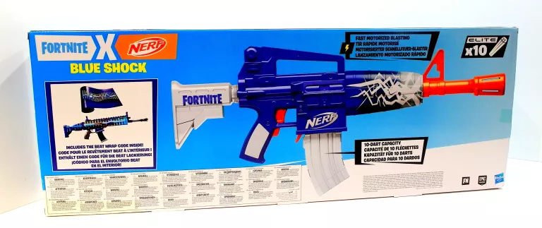 NERF Fortnite Blue Shock Dart Blaster - F4108