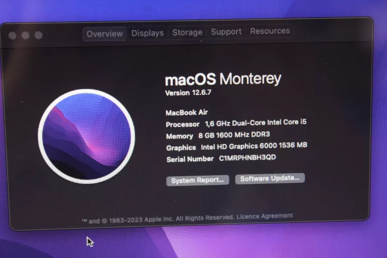 MACBOOK AIR A1466