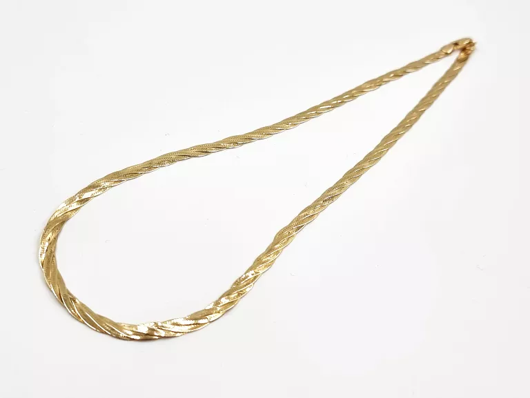 ZŁOTY ŁAŃCUSZEK SPLOT: ŻMIJKA - 585 46CM 9,50G