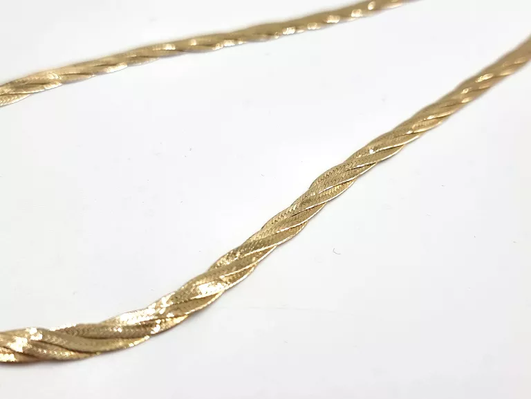 ZŁOTY ŁAŃCUSZEK SPLOT: ŻMIJKA - 585 46CM 9,50G