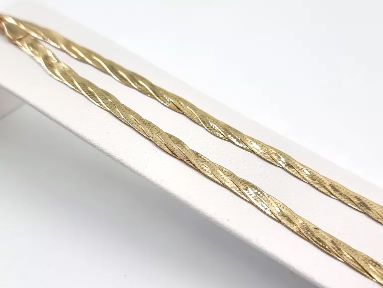 ZŁOTY ŁAŃCUSZEK SPLOT: ŻMIJKA - 585 46CM 9,50G