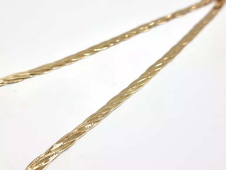 ZŁOTY ŁAŃCUSZEK SPLOT: ŻMIJKA - 585 46CM 9,50G